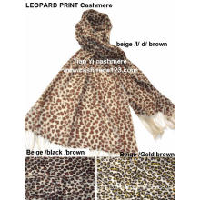 100%Wool Leopard Print Shawl
